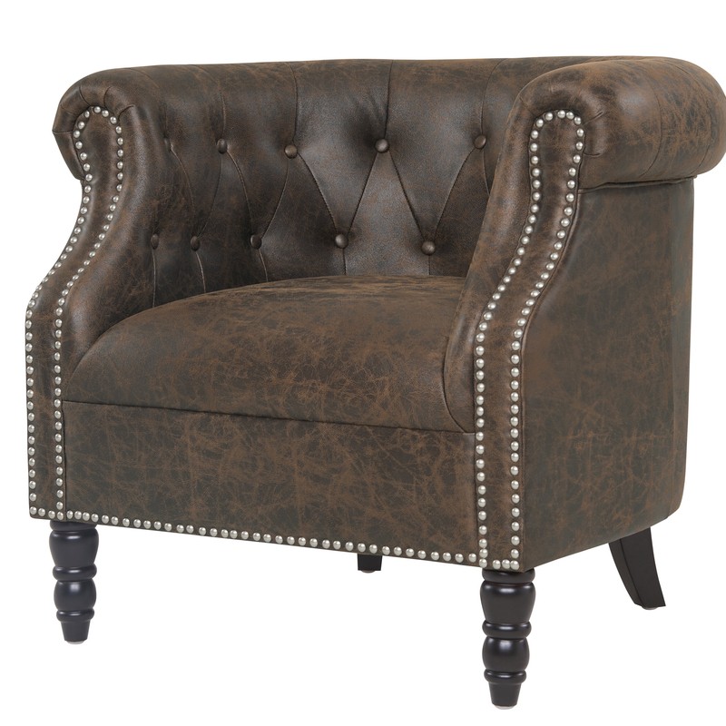 Huntingdon 34'' Wide Tufted Chesterfield Chair