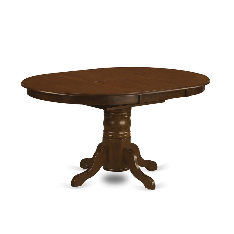 Huse Butterfly Leaf Solid Wood Pedestal Dining Table