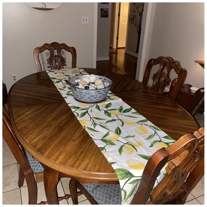 Hyde Lemon Bliss Print Table Runner
