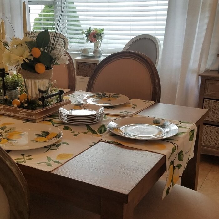 Hyde Lemon Bliss Print Table Runner