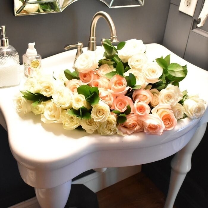 Imperial 29.13" Tall White Vitreous China Circular Console Bathroom Sink with Overflow