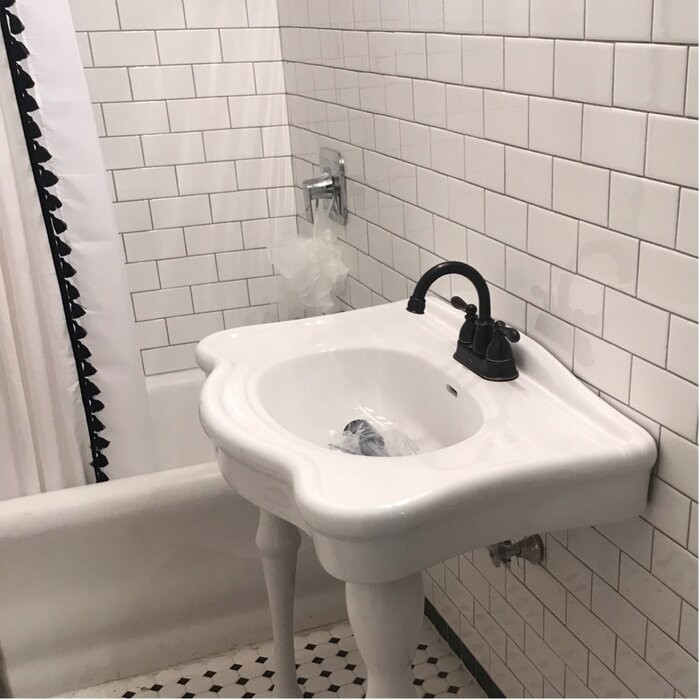 Imperial 29.13" Tall White Vitreous China Circular Console Bathroom Sink with Overflow