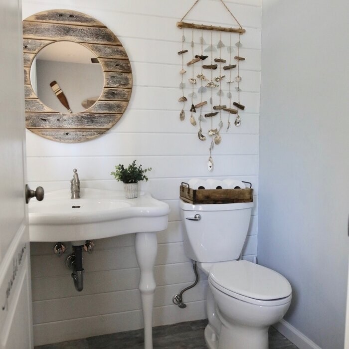 Imperial 29.13" Tall White Vitreous China Circular Console Bathroom Sink with Overflow