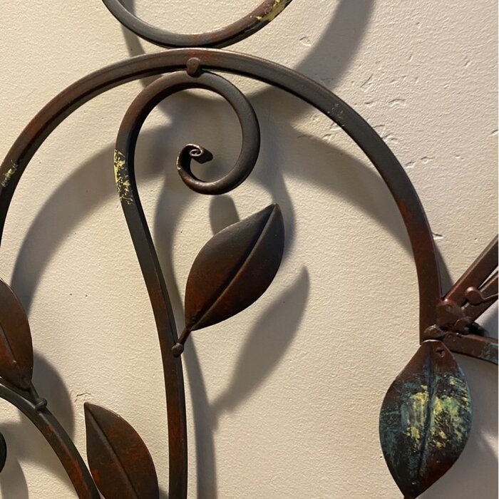 Iron Arched Window Panel Wall Décor
