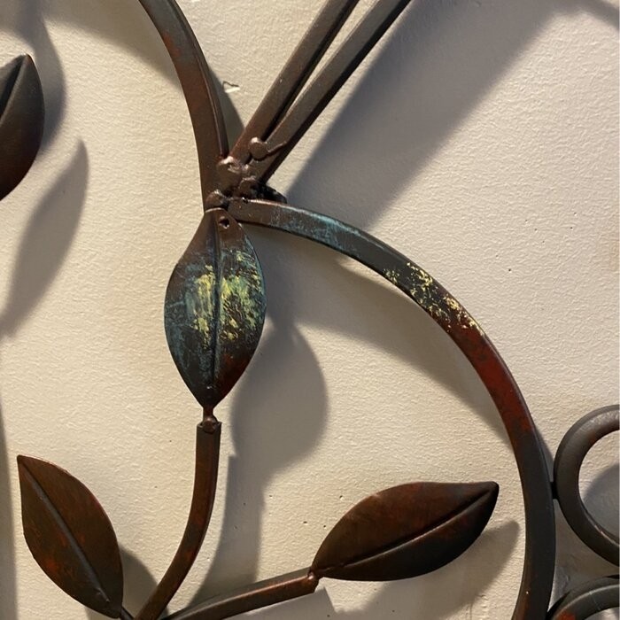 Iron Arched Window Panel Wall Décor
