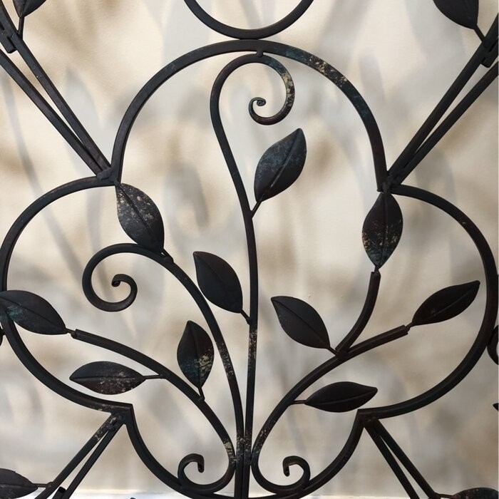 Iron Arched Window Panel Wall Décor