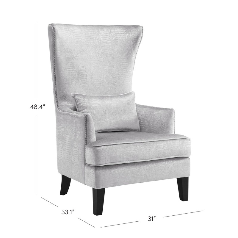 Jacinto 31'' Wide Velvet Wingback Chair