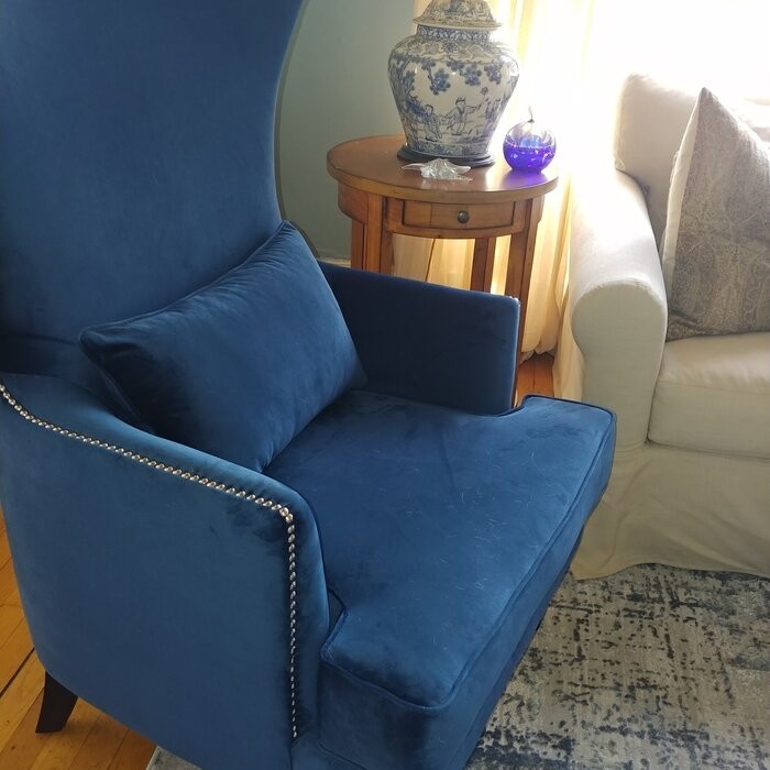 Jacinto 31'' Wide Velvet Wingback Chair