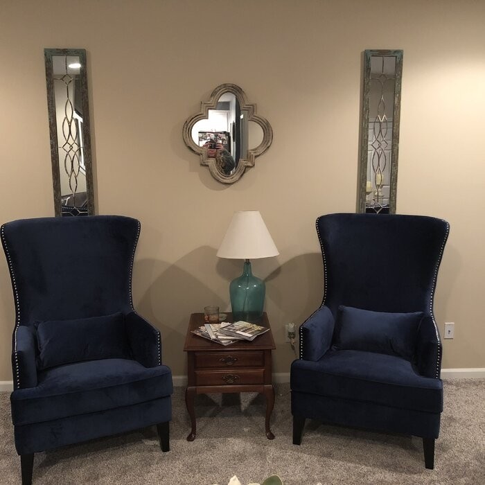 Jacinto 31'' Wide Velvet Wingback Chair