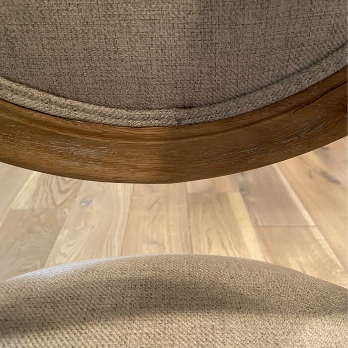 Jair Upholstered King Louis Back Side Chair