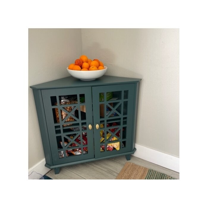 Jason 30'' Tall 2 - Door Corner Accent Cabinet