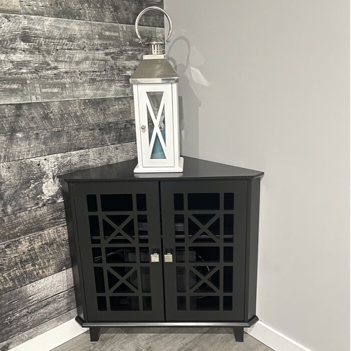 Jason 30'' Tall 2 - Door Corner Accent Cabinet