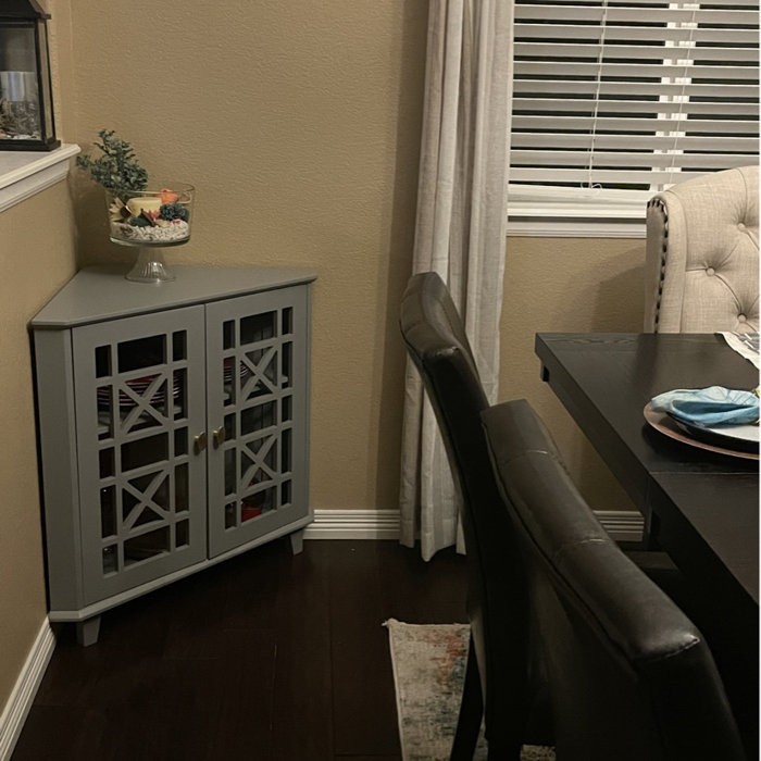Jason 30'' Tall 2 - Door Corner Accent Cabinet