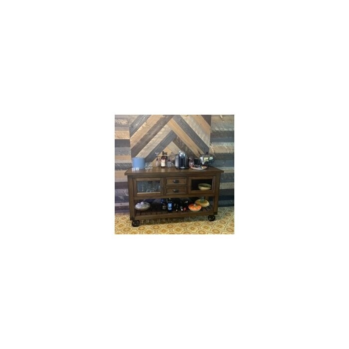Jayesh 58'' Wide Rolling Kitchen Cart