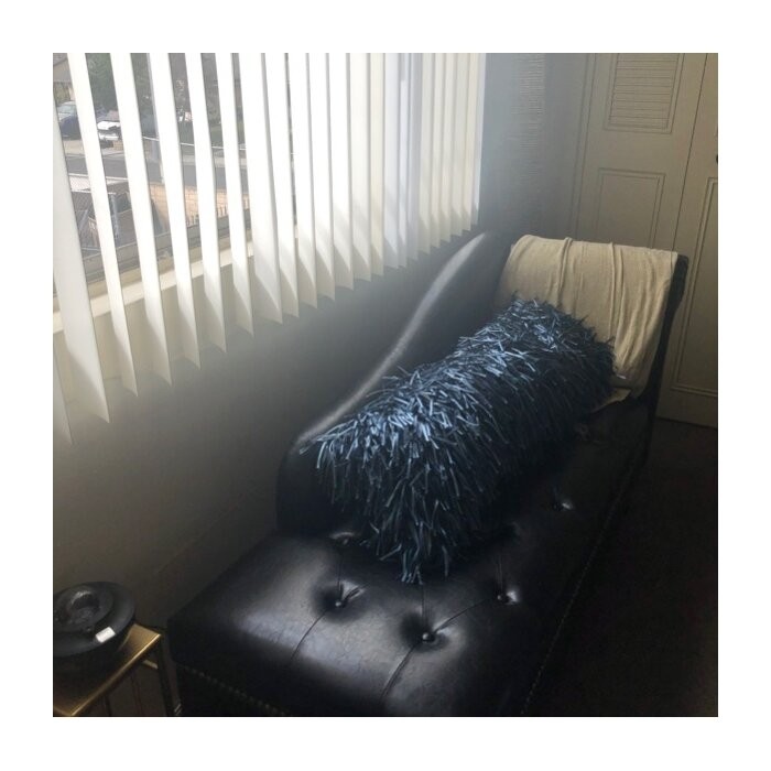 Jolie Tufted Faux Leather Right Recessed Arms Chaise Lounge with Storage