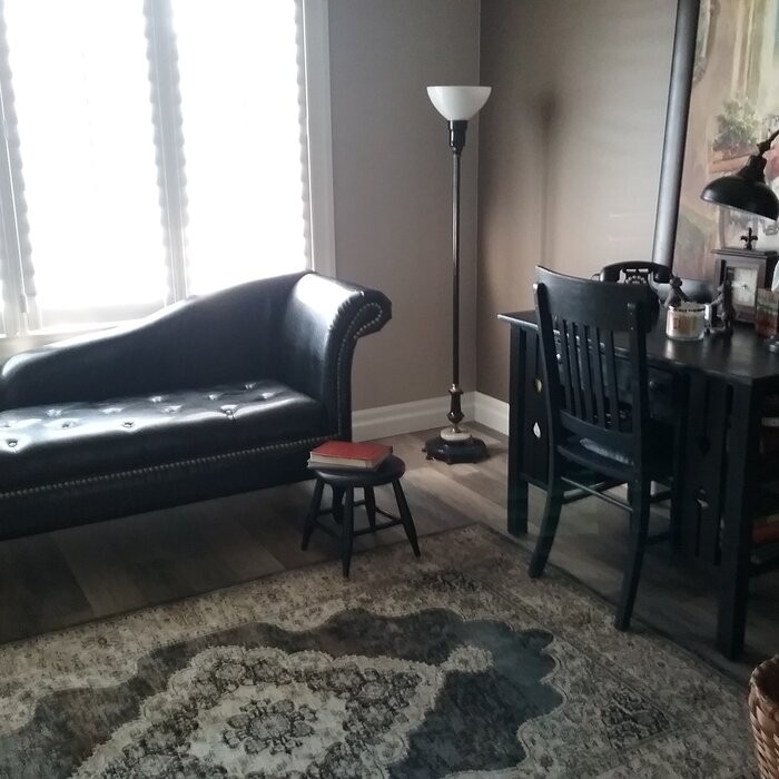 Jolie Tufted Faux Leather Right Recessed Arms Chaise Lounge with Storage