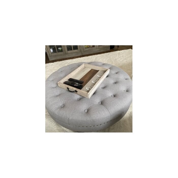 Jordin 34'' Wide Tufted Round Cocktail Ottoman