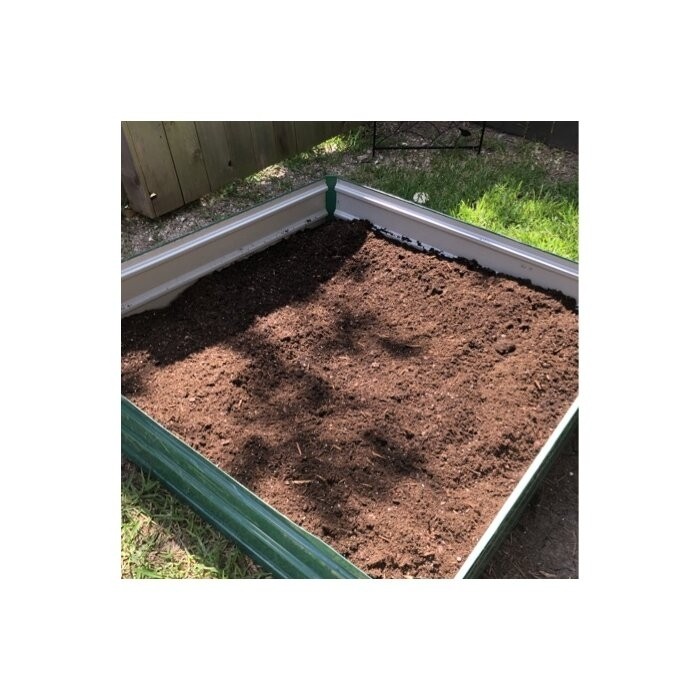 Kadyn 4 ft x 4 ft Galvanized Steel Raised Garden Bed