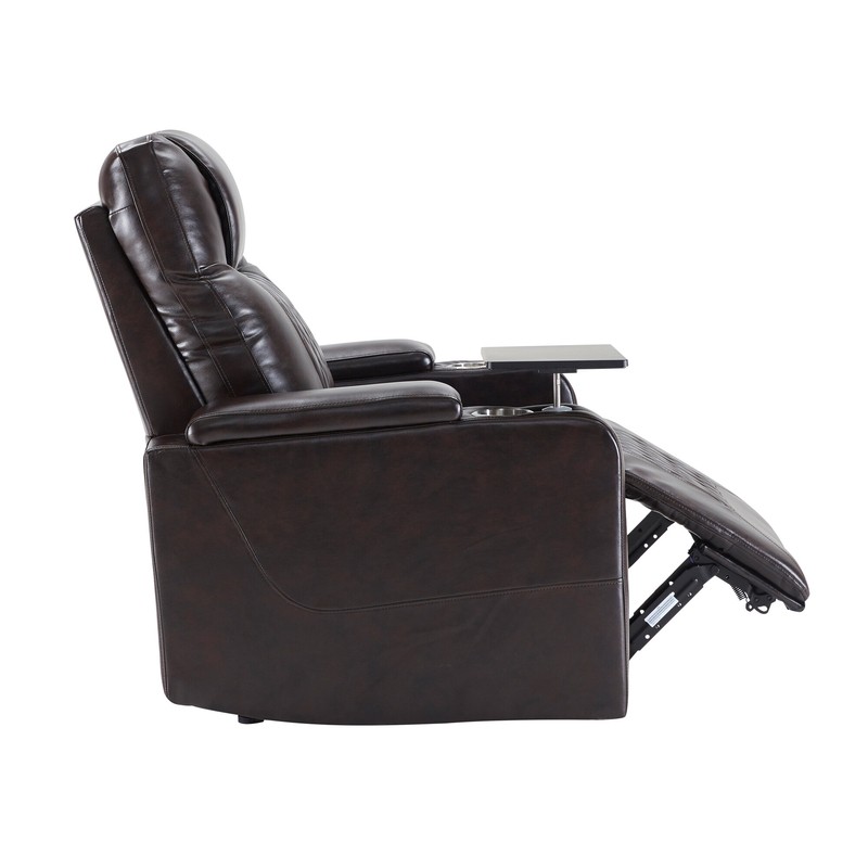 Kamarion 35.8'' Wide Faux Leather Power Swivel Zero Gravity Recliner