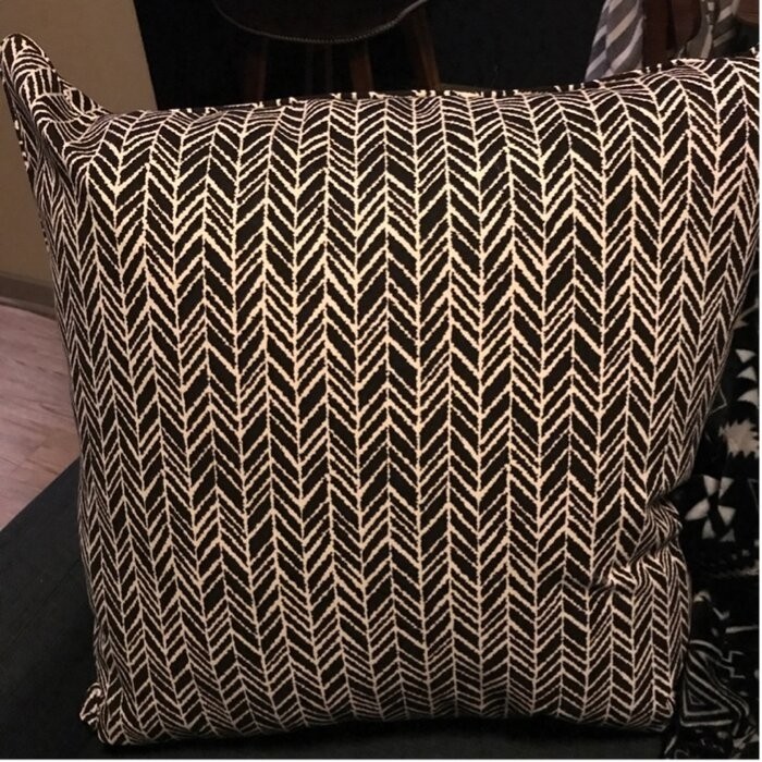 Karmi Herringbone Indoor/Outdoor Floor Pillow