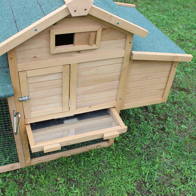 Kasbar Chicken Coop with Roosting Bar For Up To 8 Chickens