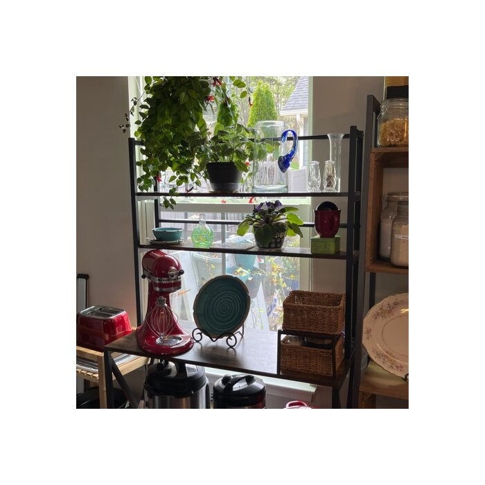 Keiwon 35.5'' Standard Baker's Rack with Microwave Compatibility