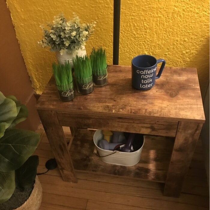 Keysville 22'' Tall End Table with Storage