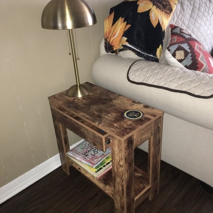 Keysville 22'' Tall End Table with Storage