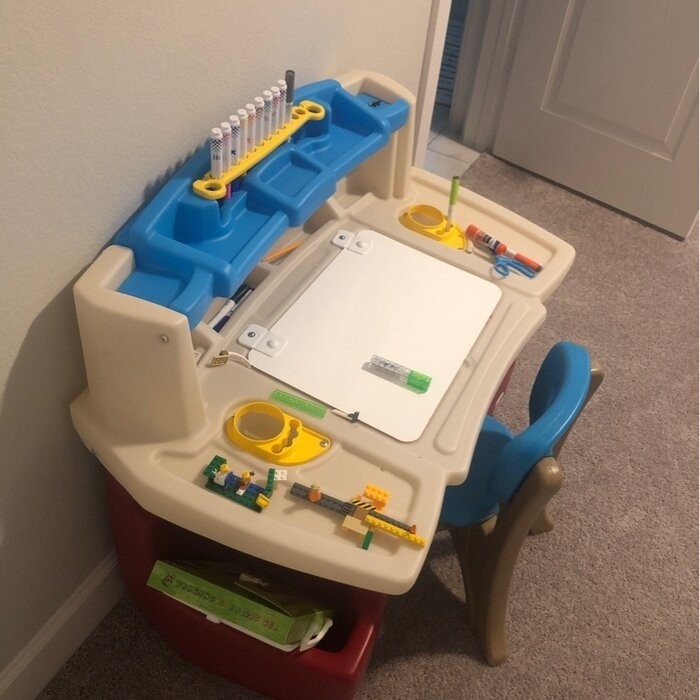 Kids Rectangular Arts And Crafts Table and Chair Set