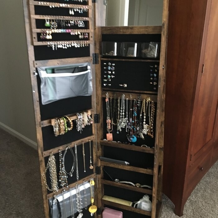 Kowal 15.75'' Wide Jewelry Armoire with Mirror