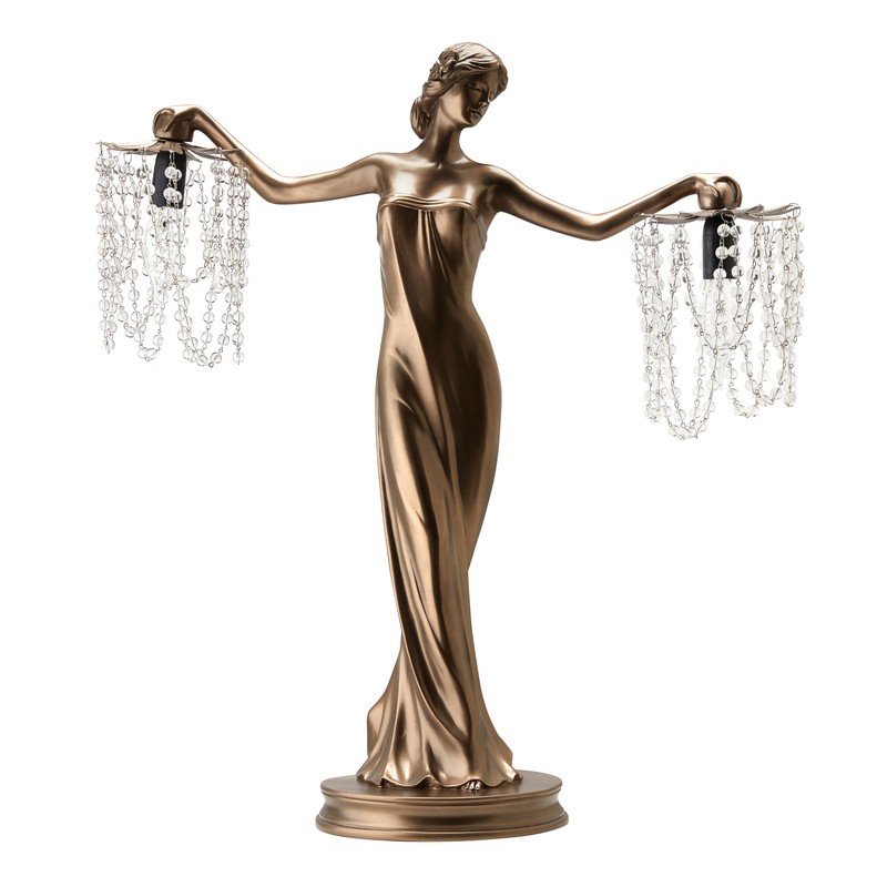 Kuntz Grecian Goddess Beaded 24" Table Lamp