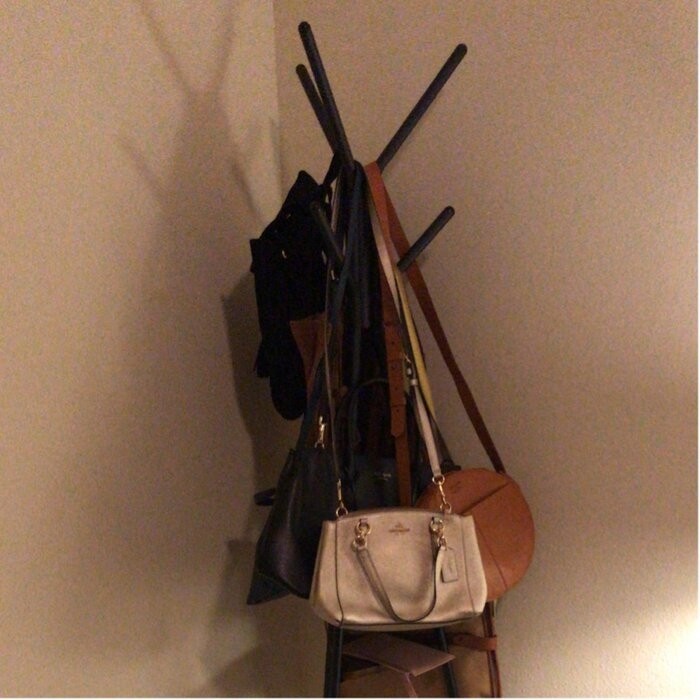 Lakwanzaa 19.3'' Wide Freestanding Coat Rack with Storage
