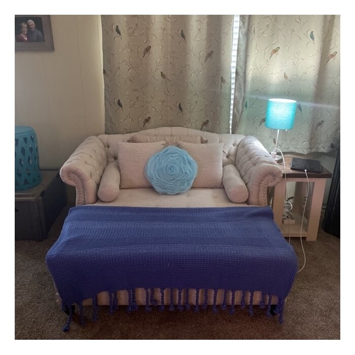 Lamm Tufted Two Flared Arms Chaise Lounge