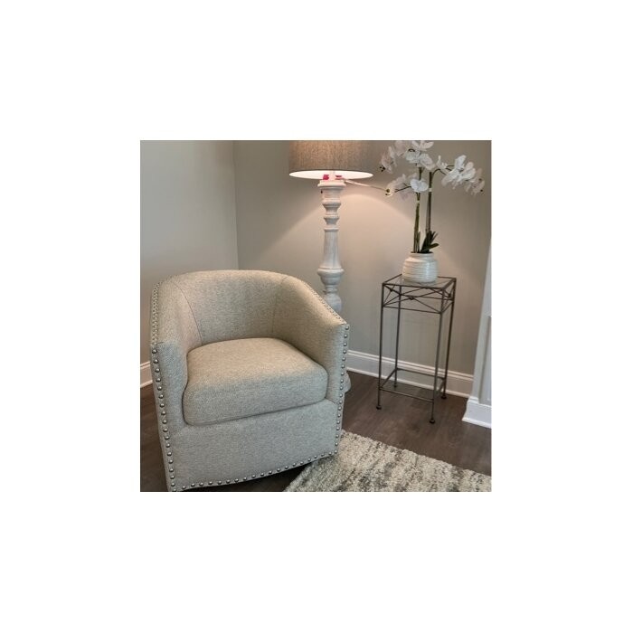 Leominster 28'' Wide Swivel Barrel Chair
