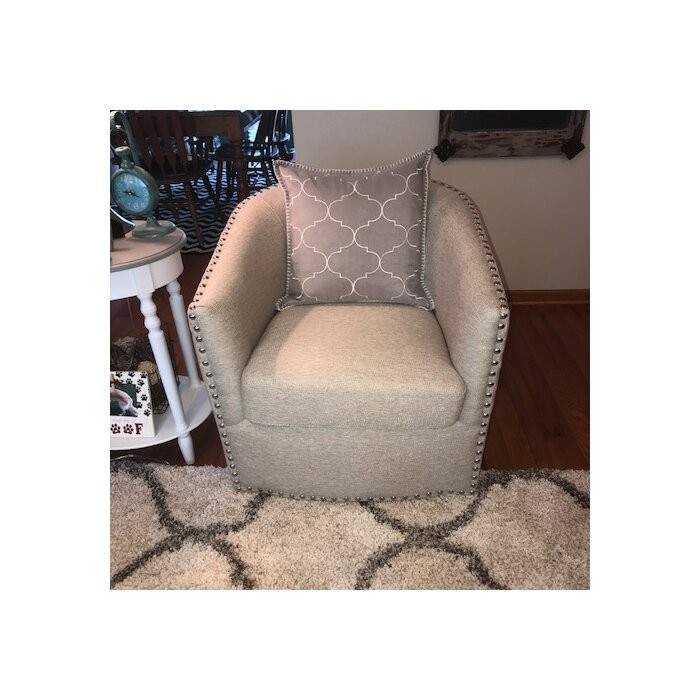 Leominster 28'' Wide Swivel Barrel Chair