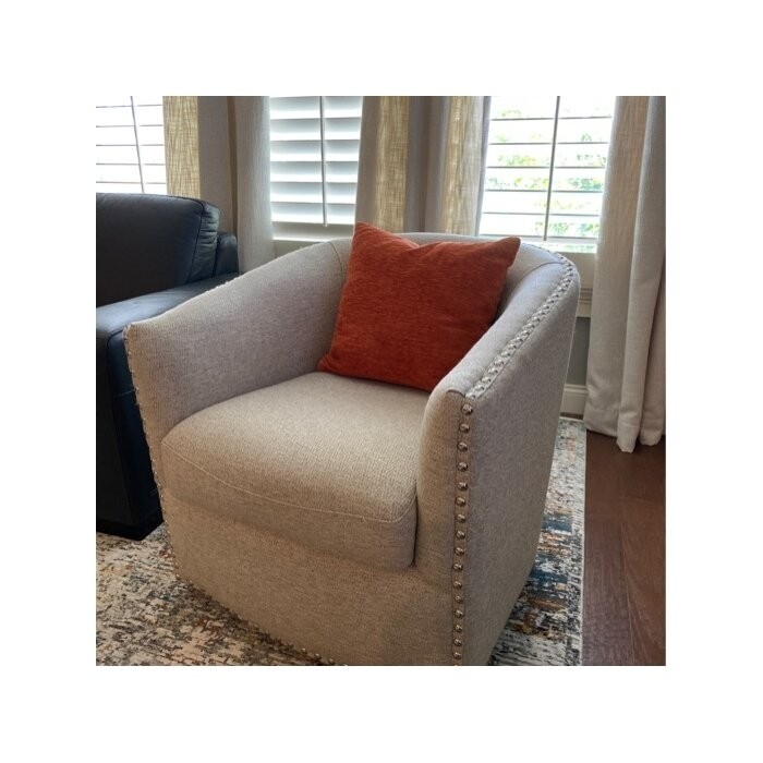 Leominster 28'' Wide Swivel Barrel Chair