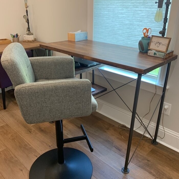 Limpley Stoke Swivel Adjustable HeightBar Stool