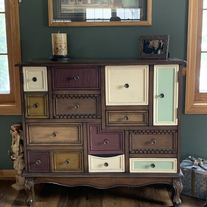 Liriano 36'' Tall 9 - Drawer Apothecary Accent Chest