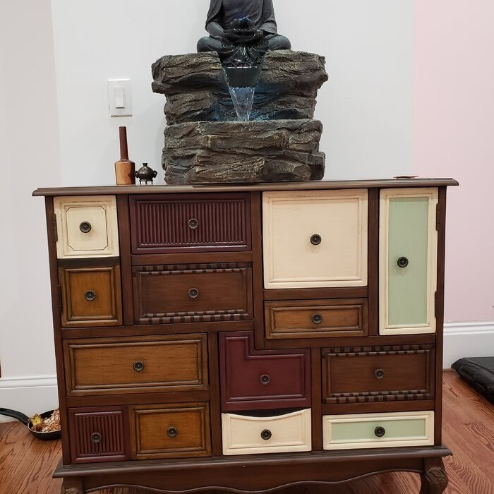Liriano 36'' Tall 9 - Drawer Apothecary Accent Chest