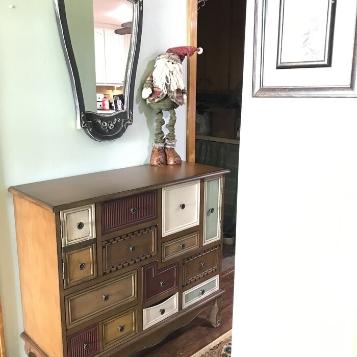 Liriano 36'' Tall 9 - Drawer Apothecary Accent Chest