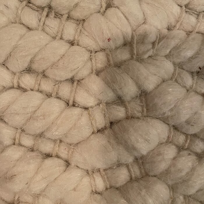 Lockhart Handmade Flatweave Wool Area Rug in Ivory