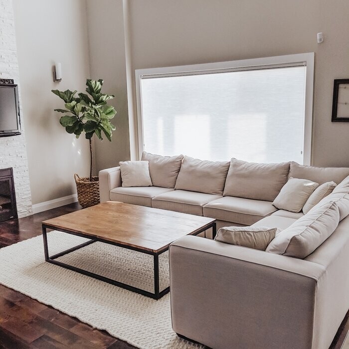 Lockhart Handmade Flatweave Wool Area Rug in Ivory