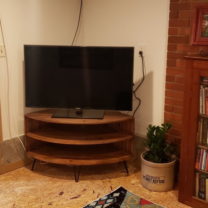 Lockheart Solid Wood Corner TV Stand for TVs up to 48"