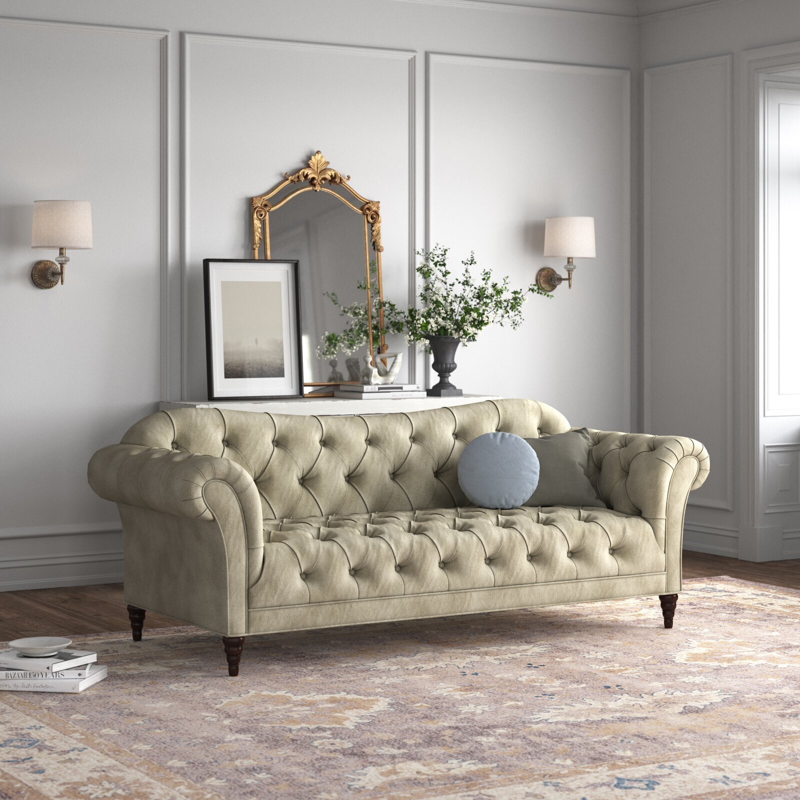 Low British Style Sofa