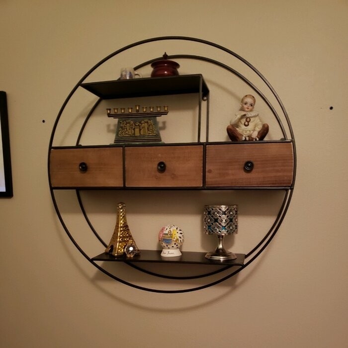 Lukasik 3 Piece Circle Accent Shelf