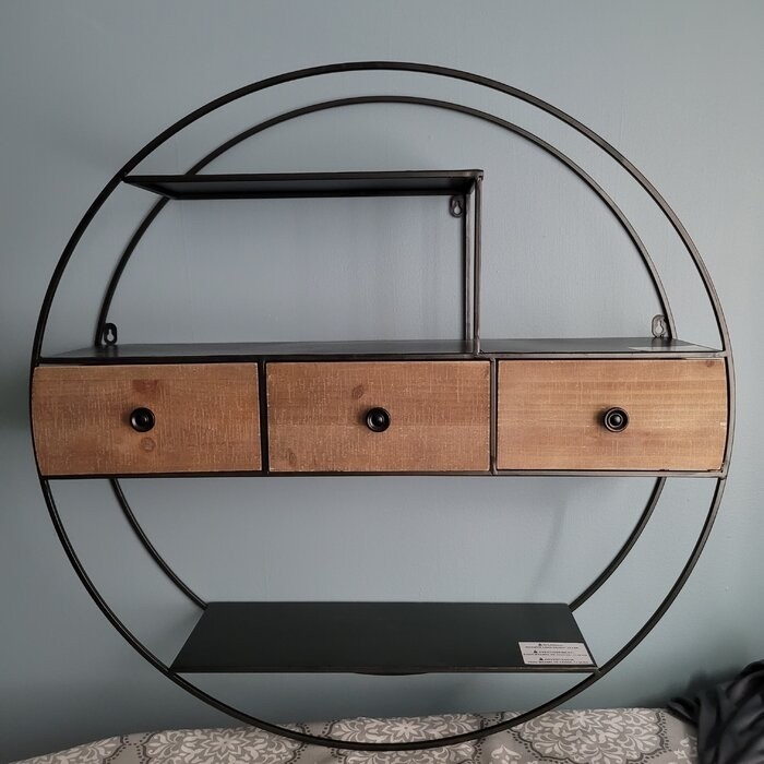 Lukasik 3 Piece Circle Accent Shelf