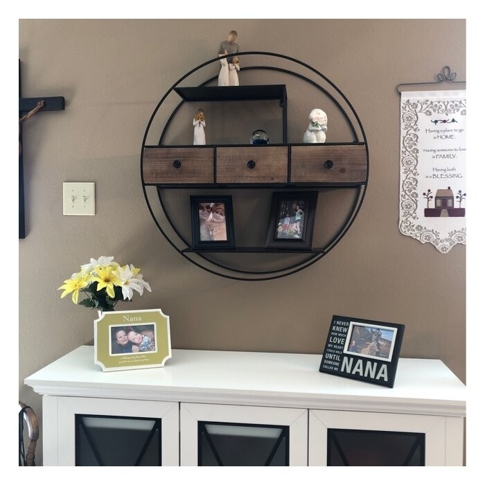 Lukasik 3 Piece Circle Accent Shelf