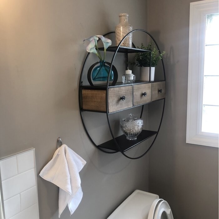 Lukasik 3 Piece Circle Accent Shelf