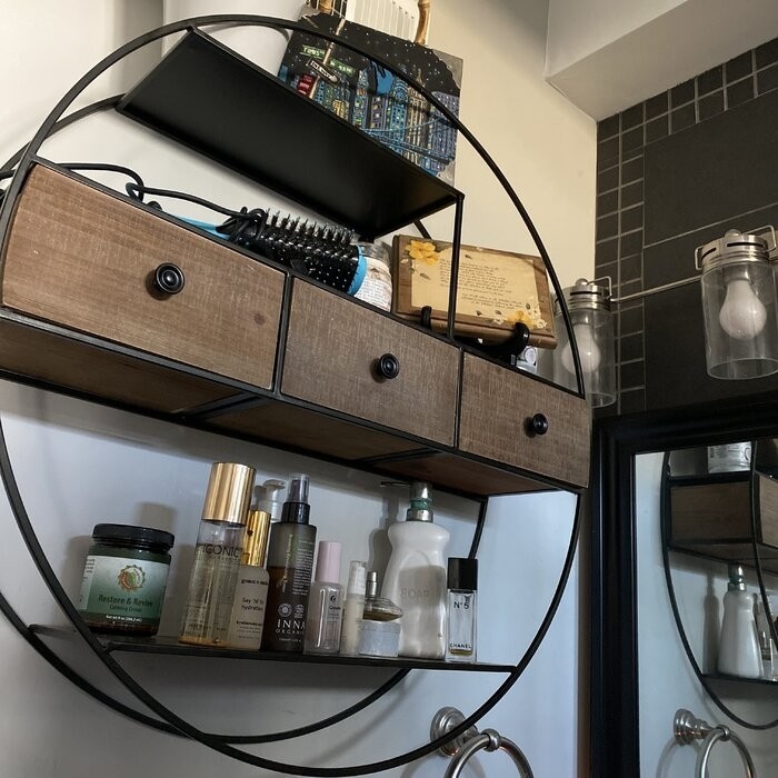 Lukasik 3 Piece Circle Accent Shelf