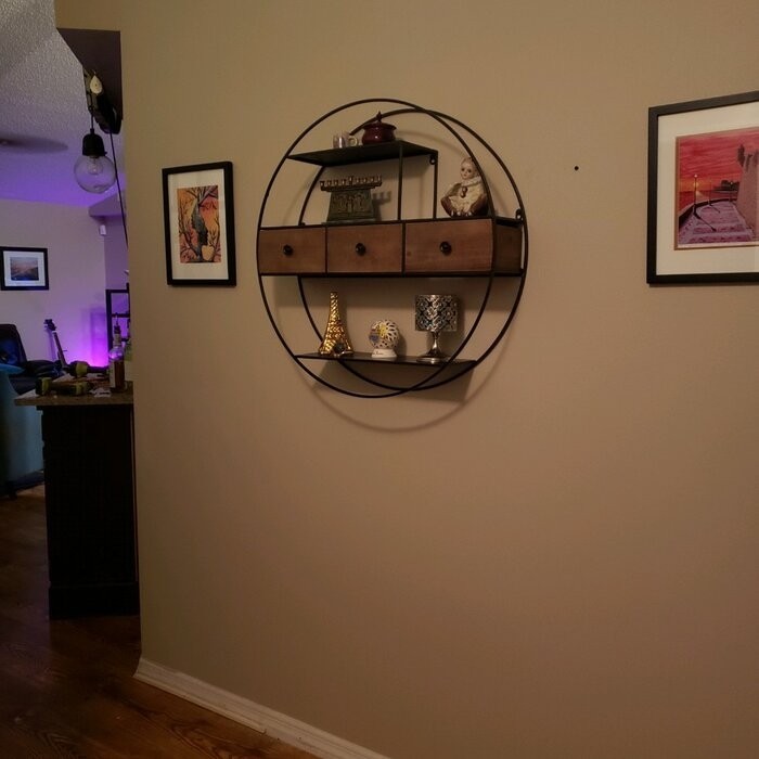 Lukasik 3 Piece Circle Accent Shelf